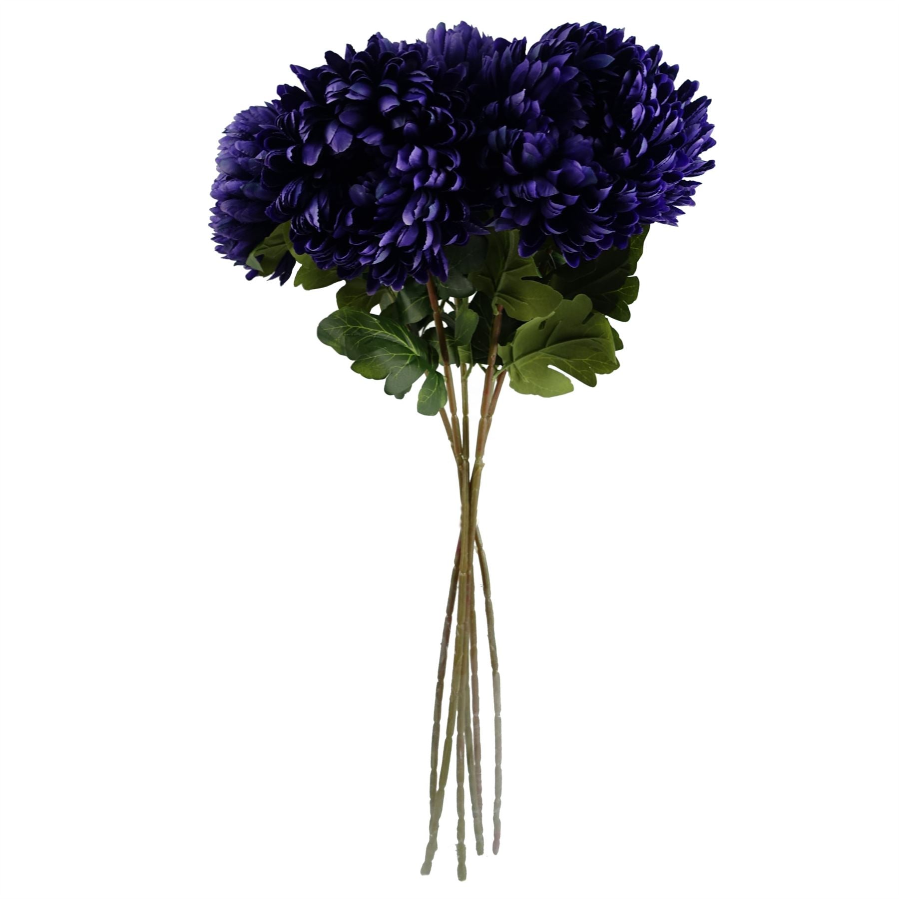 75cm Artificial Extra Large Reflex Chrysanthemum Purple – image 6