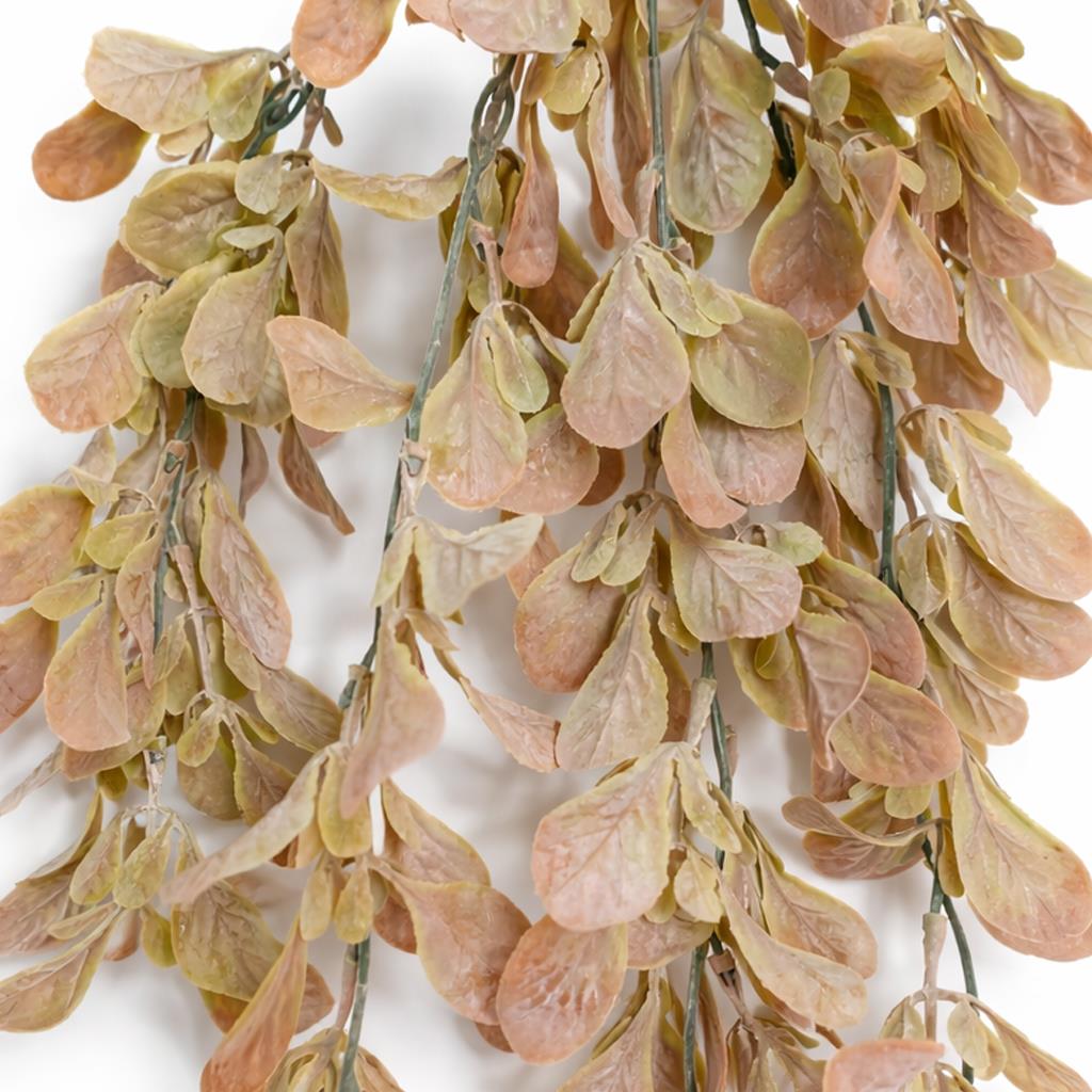 70cm Artificial Trailing Leaf Spray Stem Dusty Pink and Cream – image 3