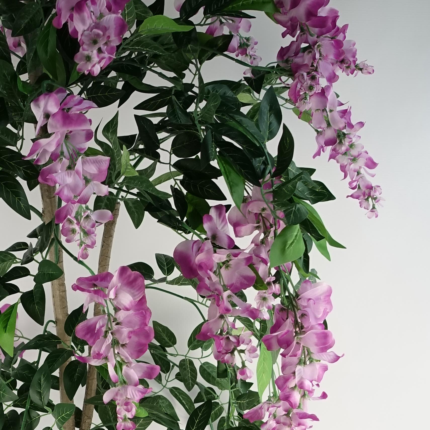 150cm Artificial Light Pink Wisteria Tree – image 2