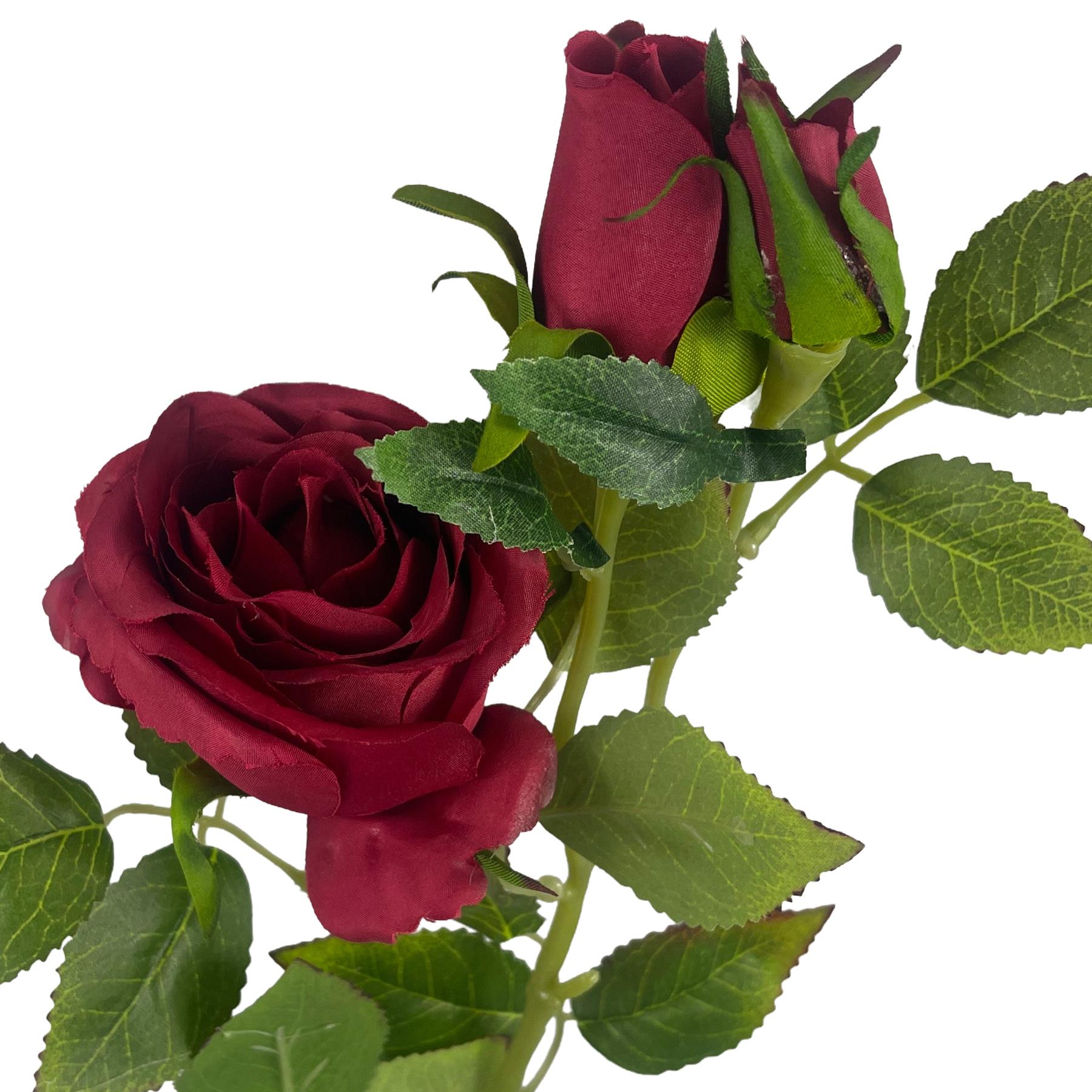 60cm Artificial Red Rose Flower – image 3