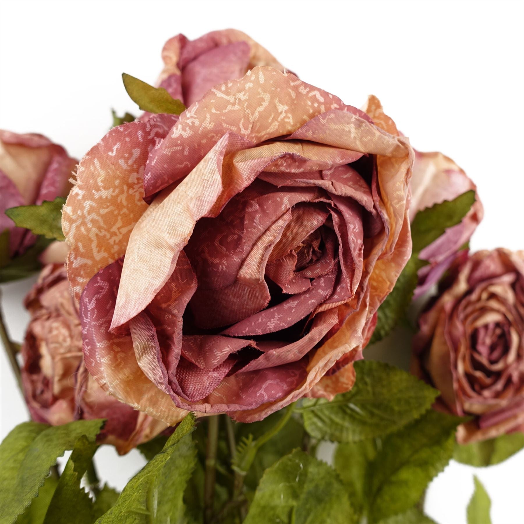 70cm Artificial Dark Pink Rose – image 3