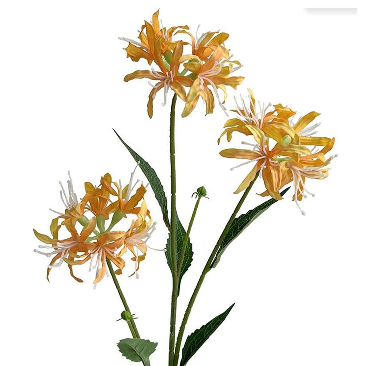 72cm Artificial Yellow Spider Lily Stem