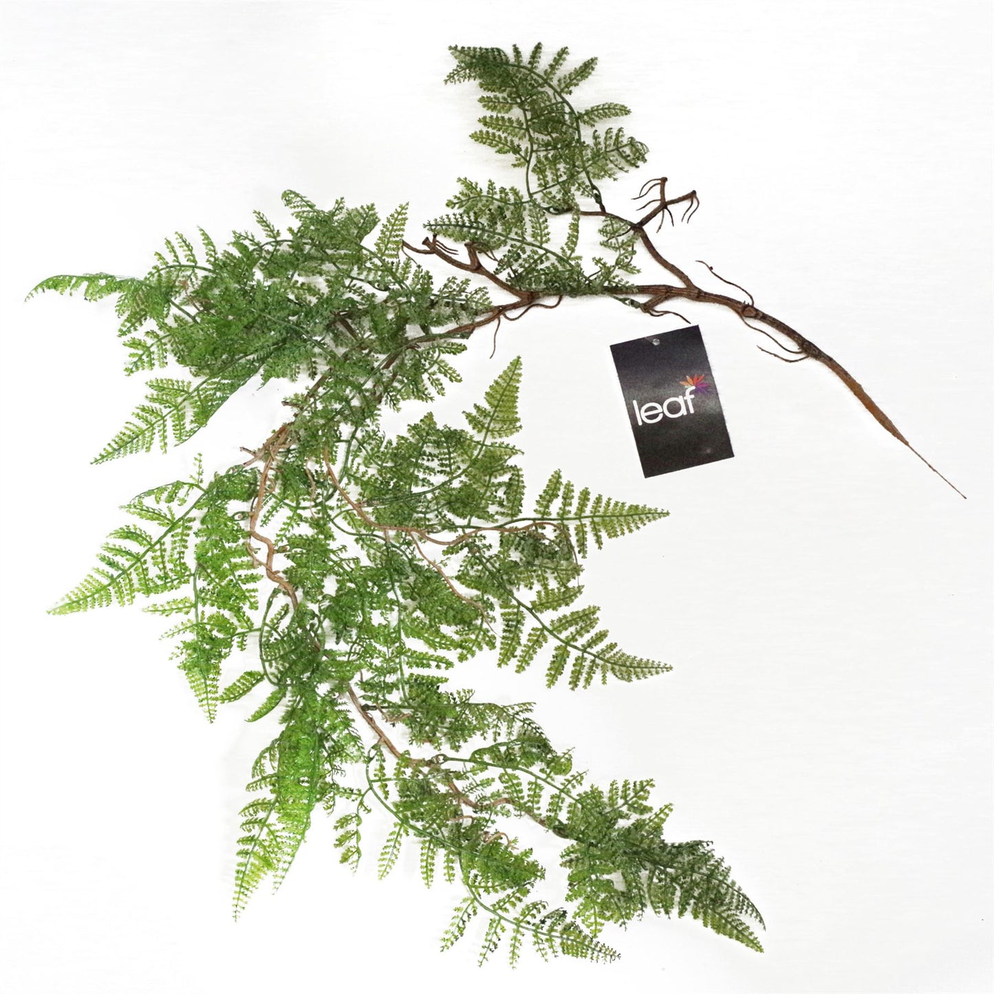100cm Artificial Hanging Maidenhair Fern Plant Dark Green – image 4