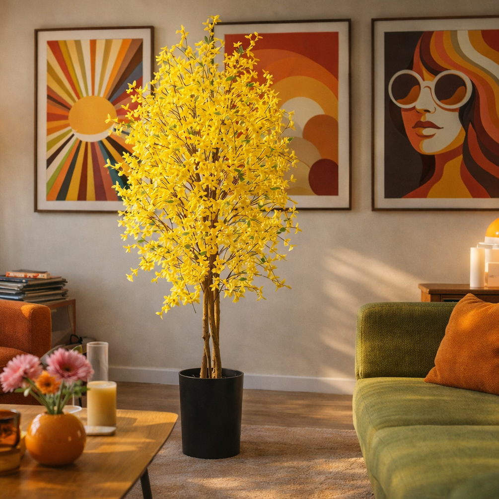 150cm Artificial Forsythia Tree – image 2