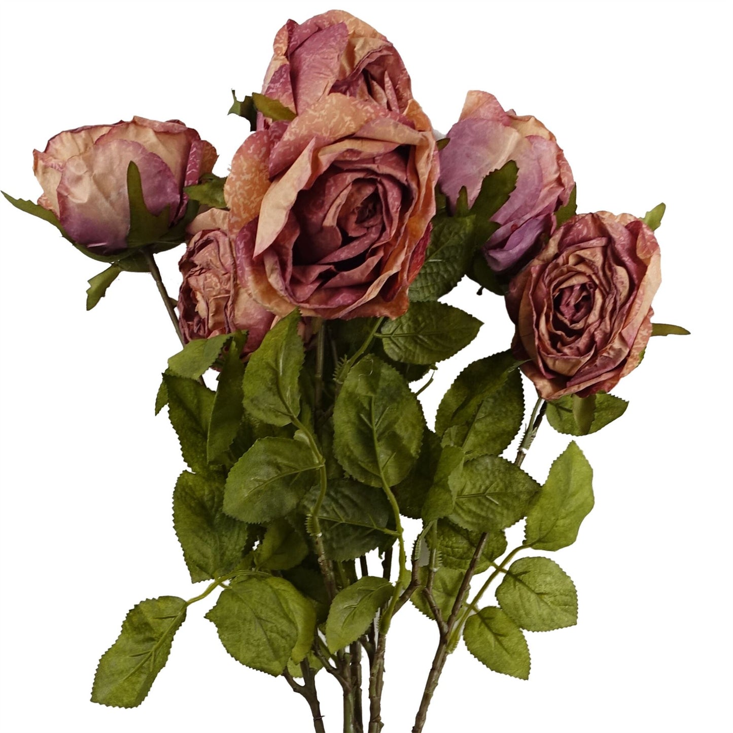 70cm Artificial Dark Pink Rose – image 4