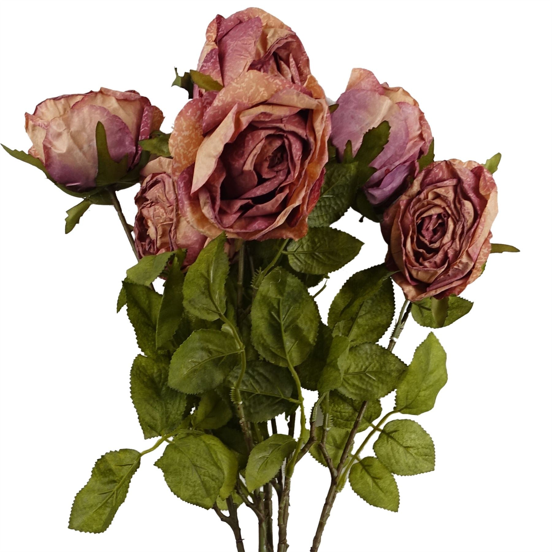 70cm Artificial Dark Pink Rose – image 4