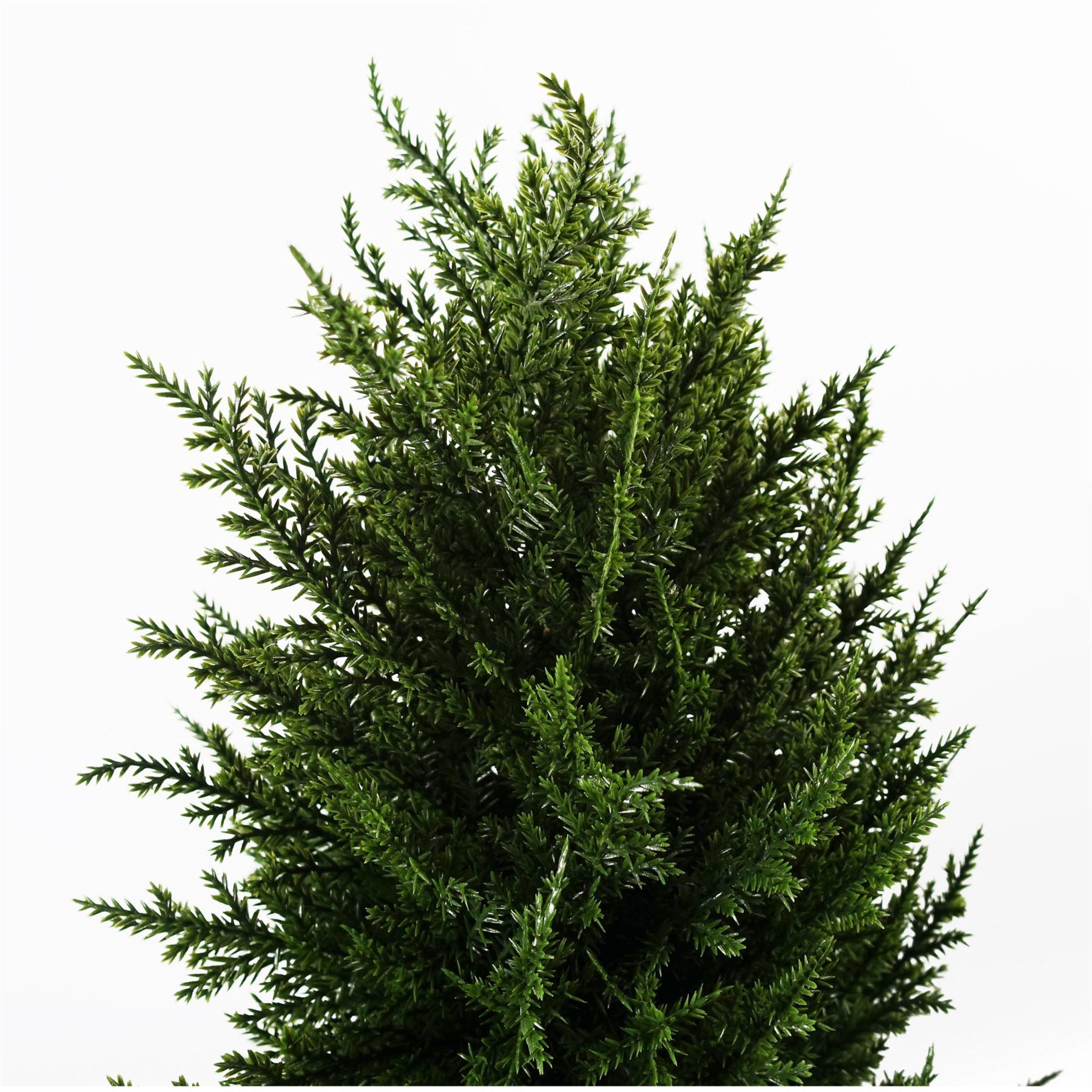 120cm Pair of Premium Artificial Cypress Spiral Topiary – image 4