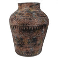 40cm x 32cm Aztec Large Composite Textured Vase Plant Pot