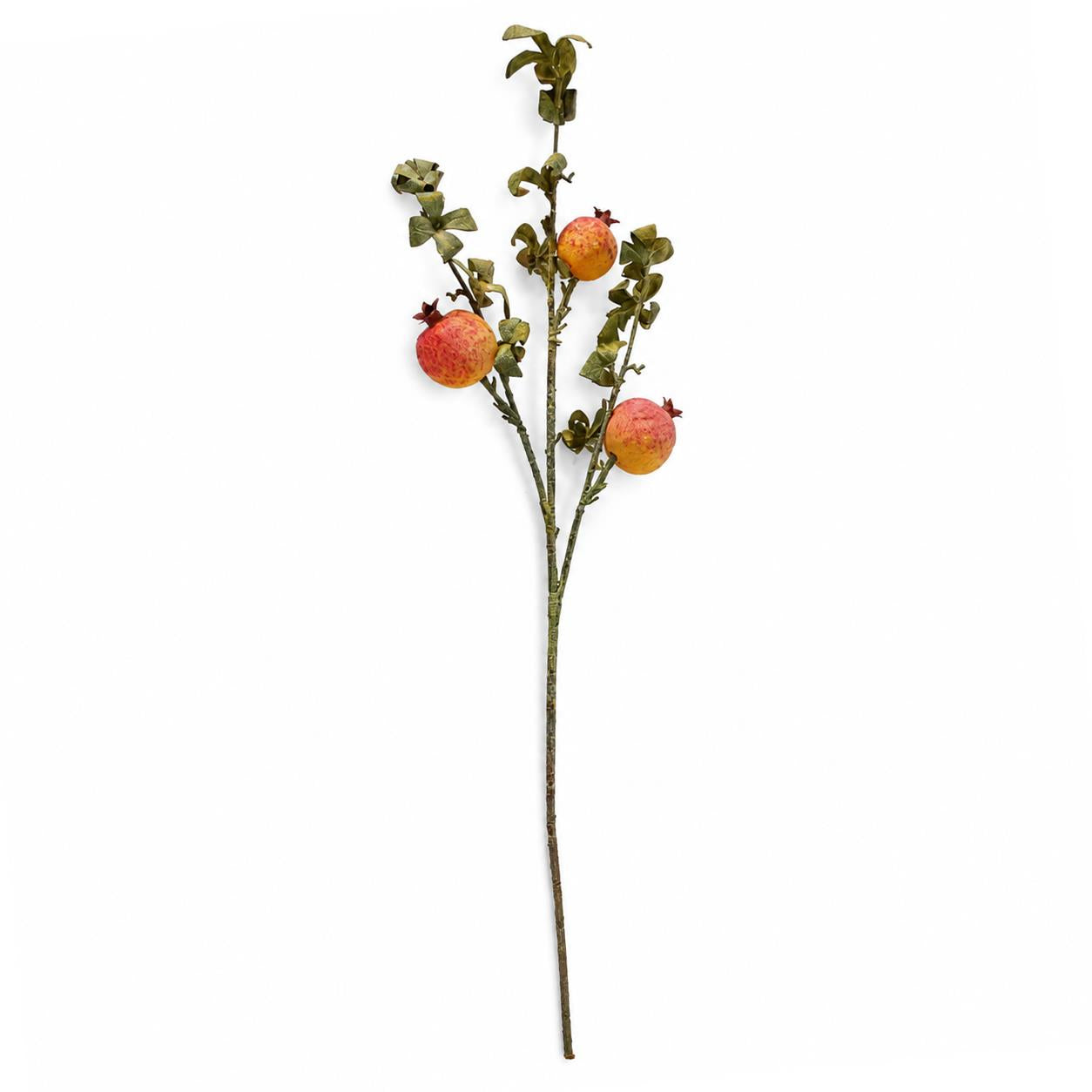 75cm Pomegranate Stem Artificial Yellow – image 3