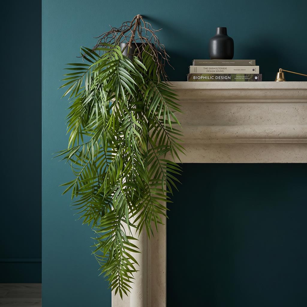 90cm Artificial Trailing Palm Fern Plant Hanging Faux Tropical – image 4
