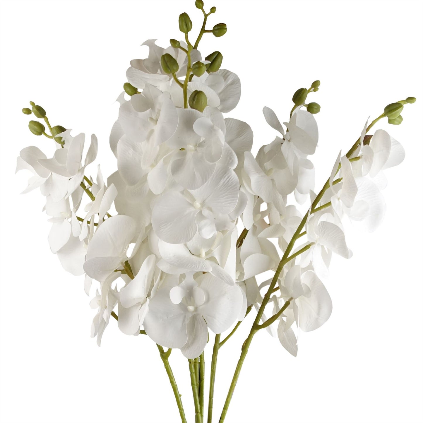100cm Artificial Phalaenopsis Orchid White Stem – image 5