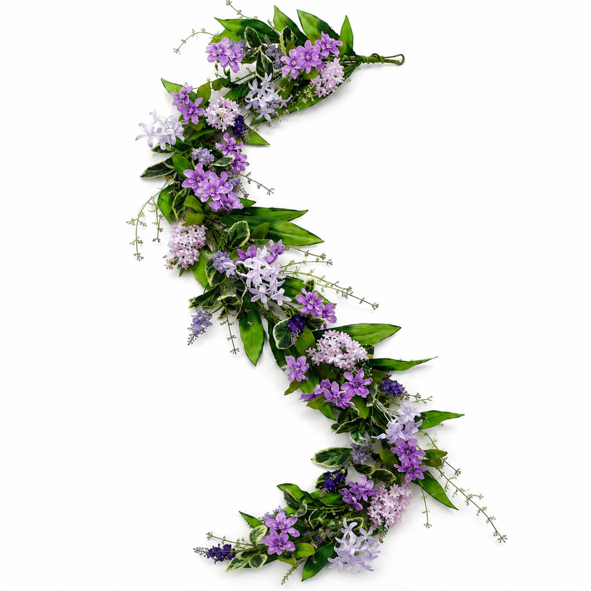 185cm Artificial Lilac and Purple Flower Garland