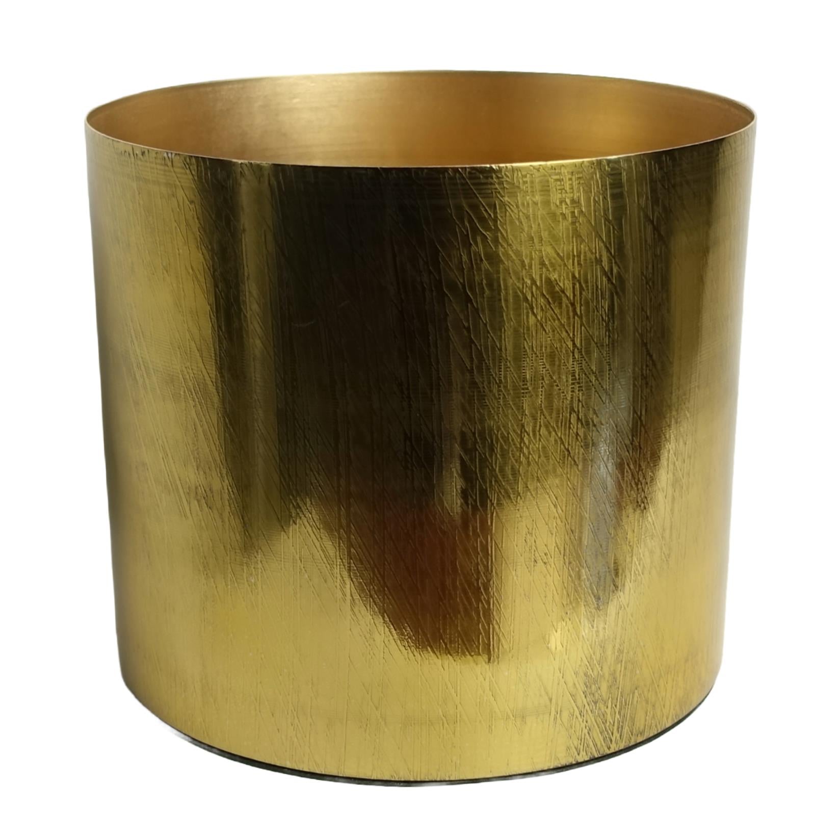 18cm Gold Etched Planter – image 2
