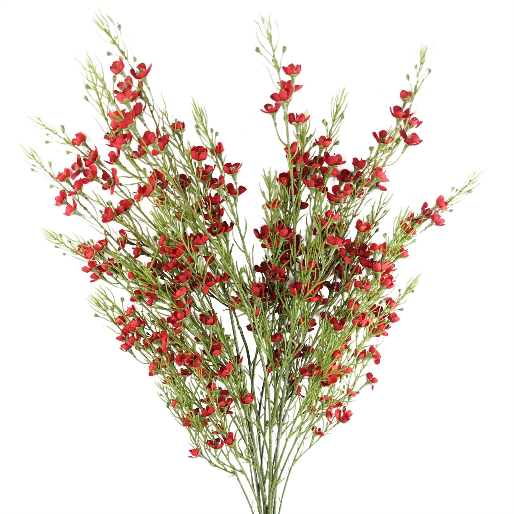 100cm Artificial Foliage with Small Flowers Red – image 6