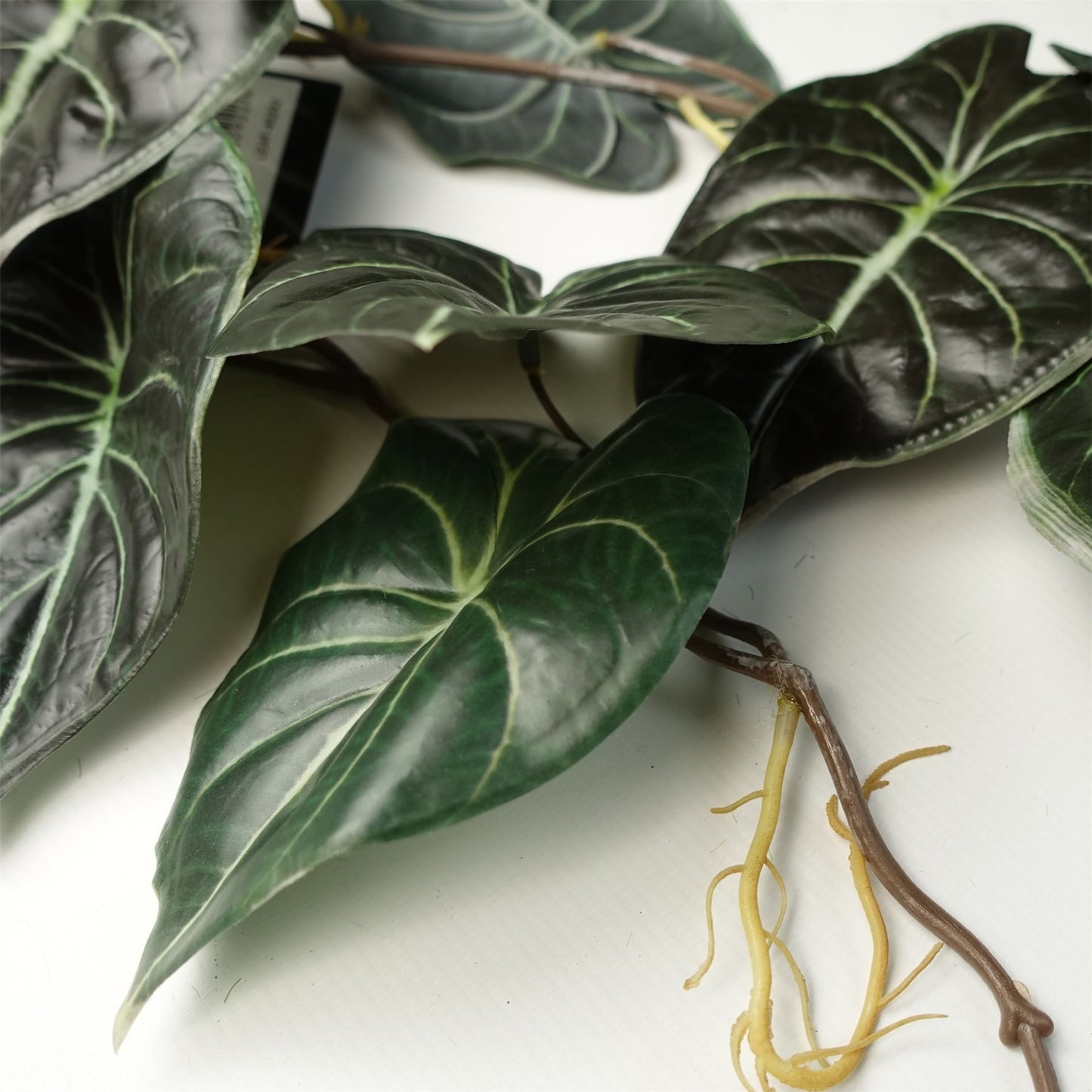 120cm Artificial Hanging Trailing Plant Alocasia Dragon Scale Dark – image 4