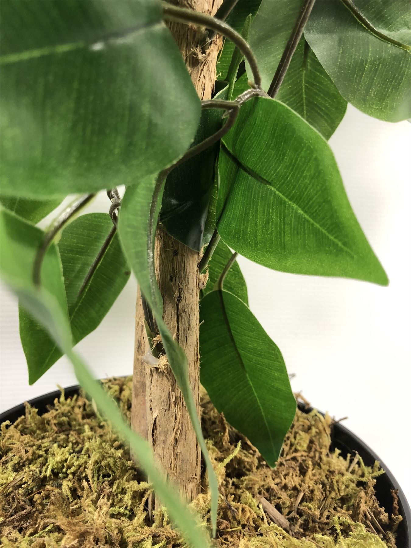 120cm Artificial Ficus Tree Large Bushy Shape Copper Planter – image 3