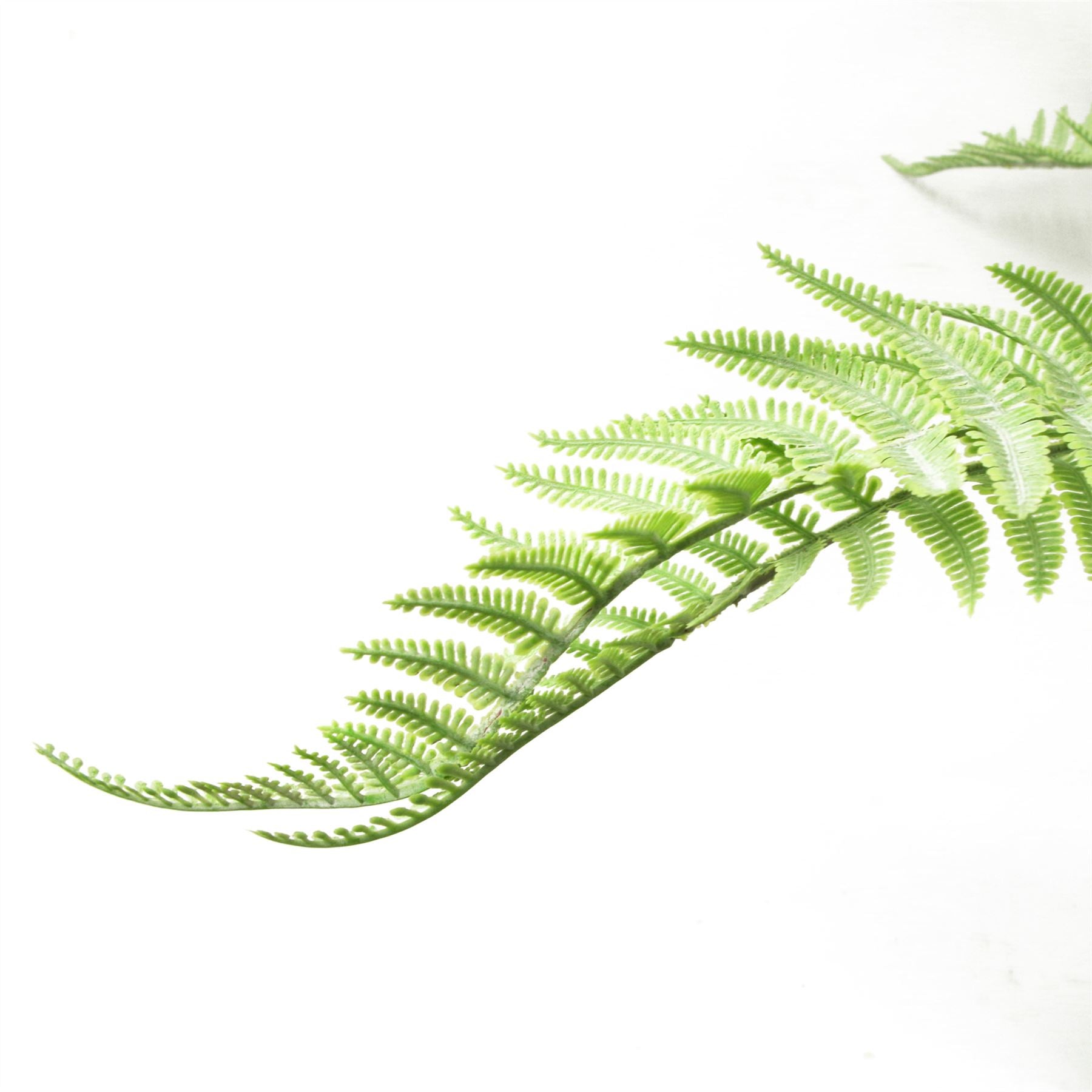 60cm Artificial Bushy Dixie Wood Fern Light Green Plant – image 3