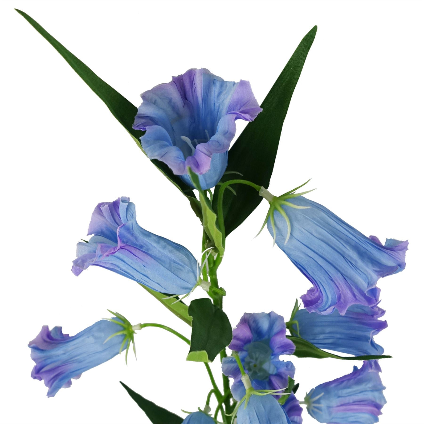 100cm Trumpet Artificial Flower Stem Blue – image 3