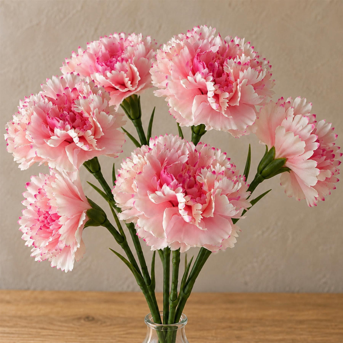 57cm Single Pink Carnation Artificial Flower