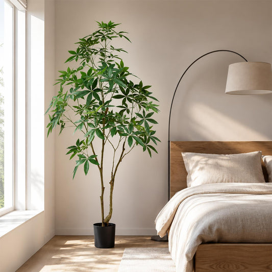 210cm Artificial Money Tree Pachira Realistic Faux Tree