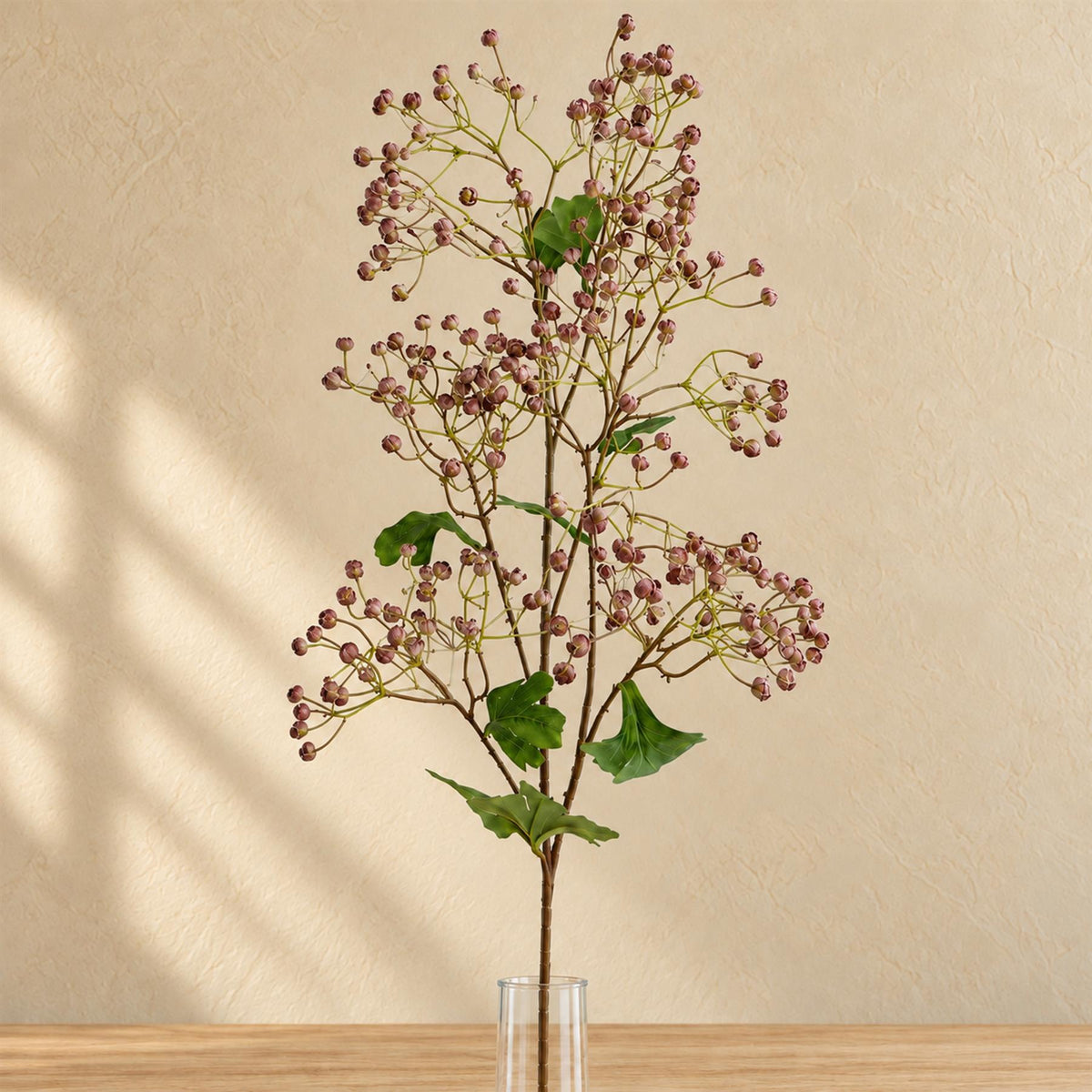 86cm Artificial Dusky Pink Daphne Berry Spray