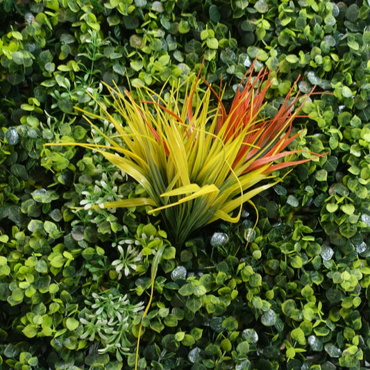 100cm Artificial Mixed Green Foliage Wall Panel Ferns Yellow Grass – image 2