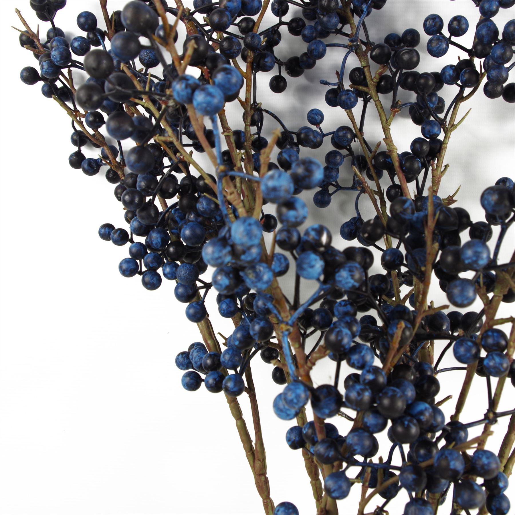Artificial 70cm Blue Christmas Berry Spray – image 4