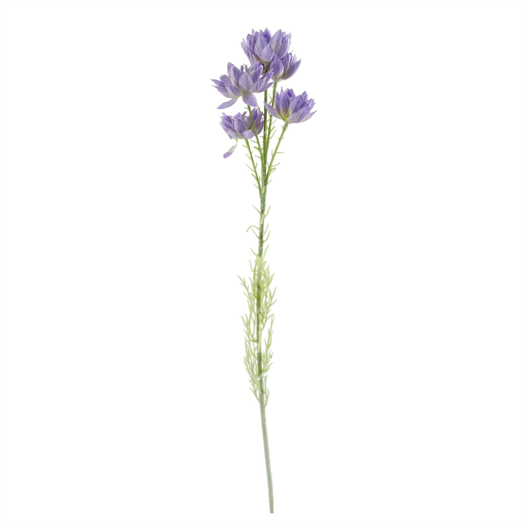 60cm Artificial Purple Starflower Stem 5 Flowers – image 4