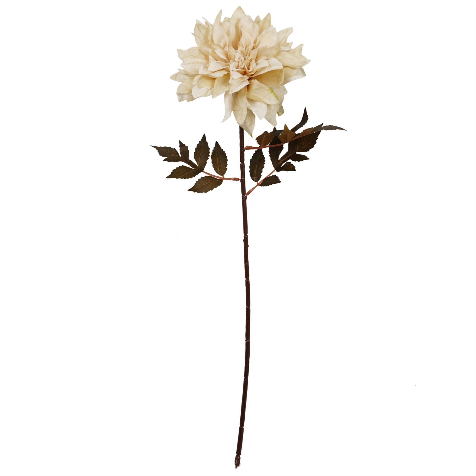 55cm Artificial Dahlia Flower Stem Dusty Cream – image 2