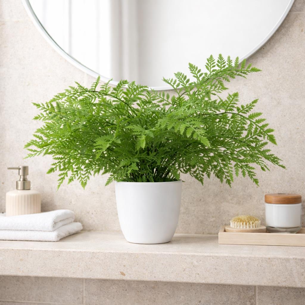 Faux 30cm Artificial Potted Royal Fern – image 3