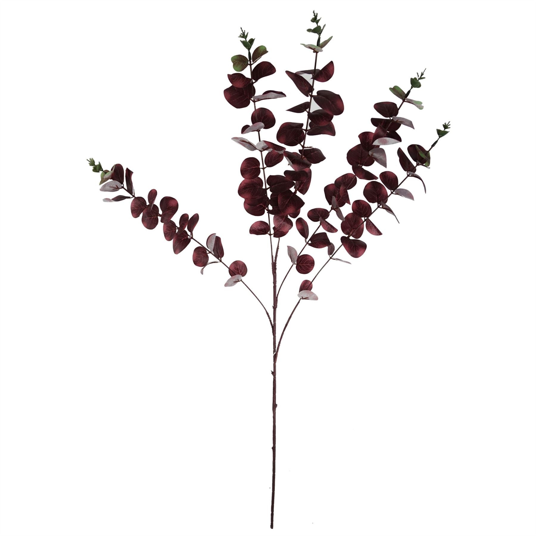 100cm Artificial Eucalyptus Foliage Burgundy – image 2