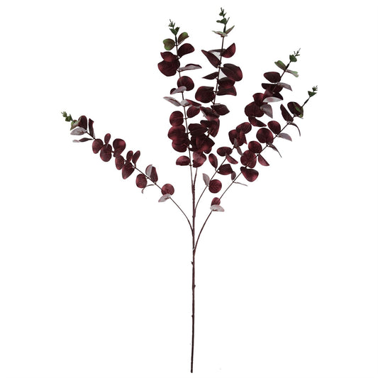 100cm Artificial Eucalyptus Foliage Burgundy – image 2