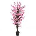 120cm Artificial Cherry Blossom Tree Potted Pink Silk Flowers