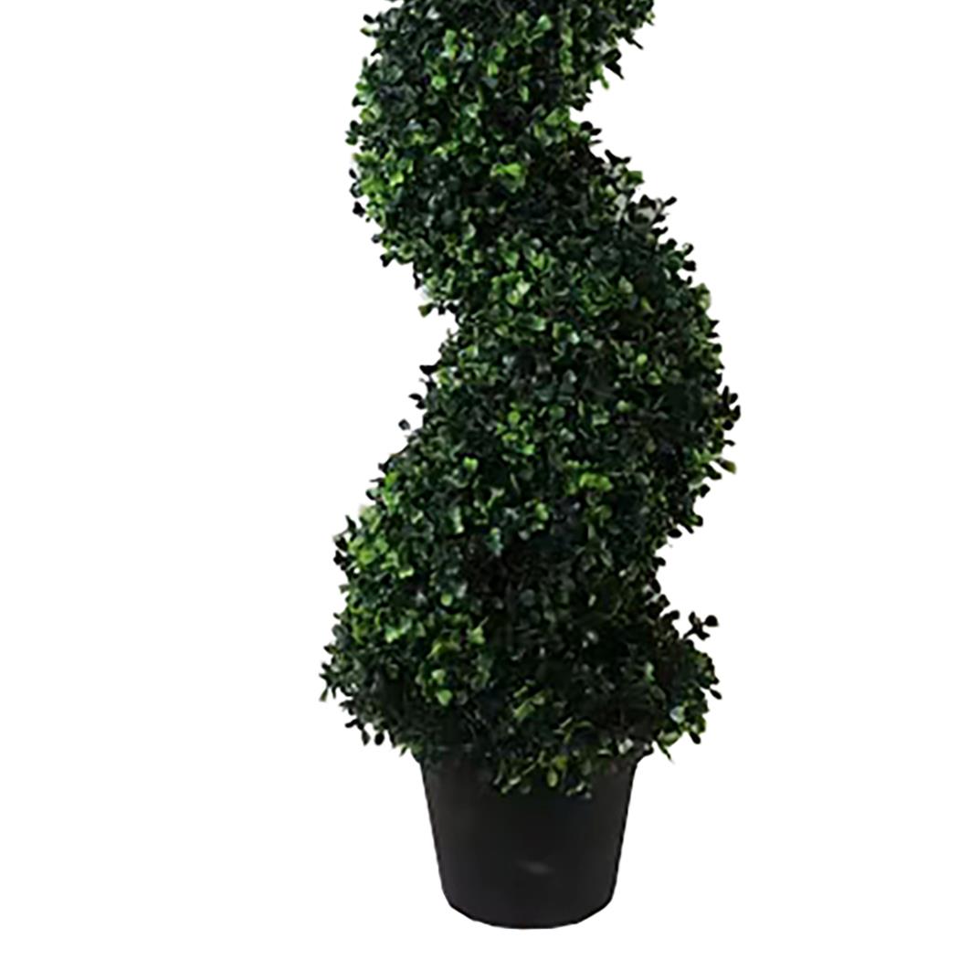 120cm Artificial Natural Boxwood Spiral Topiary – image 4