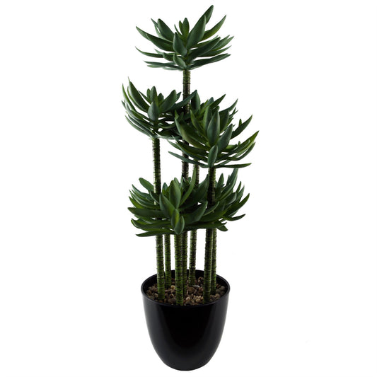 60cm Artificial Tropical Yukka in Planter – image 2