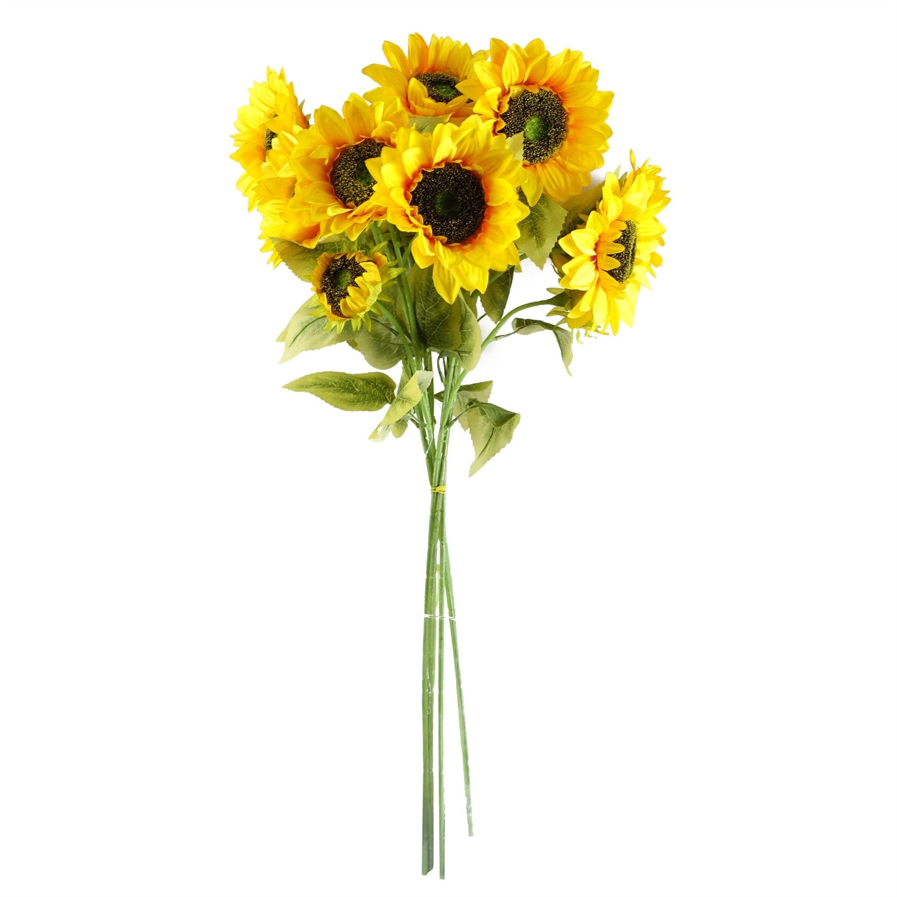 88cm Yellow Artificial Sunflower 3 heads – image 5