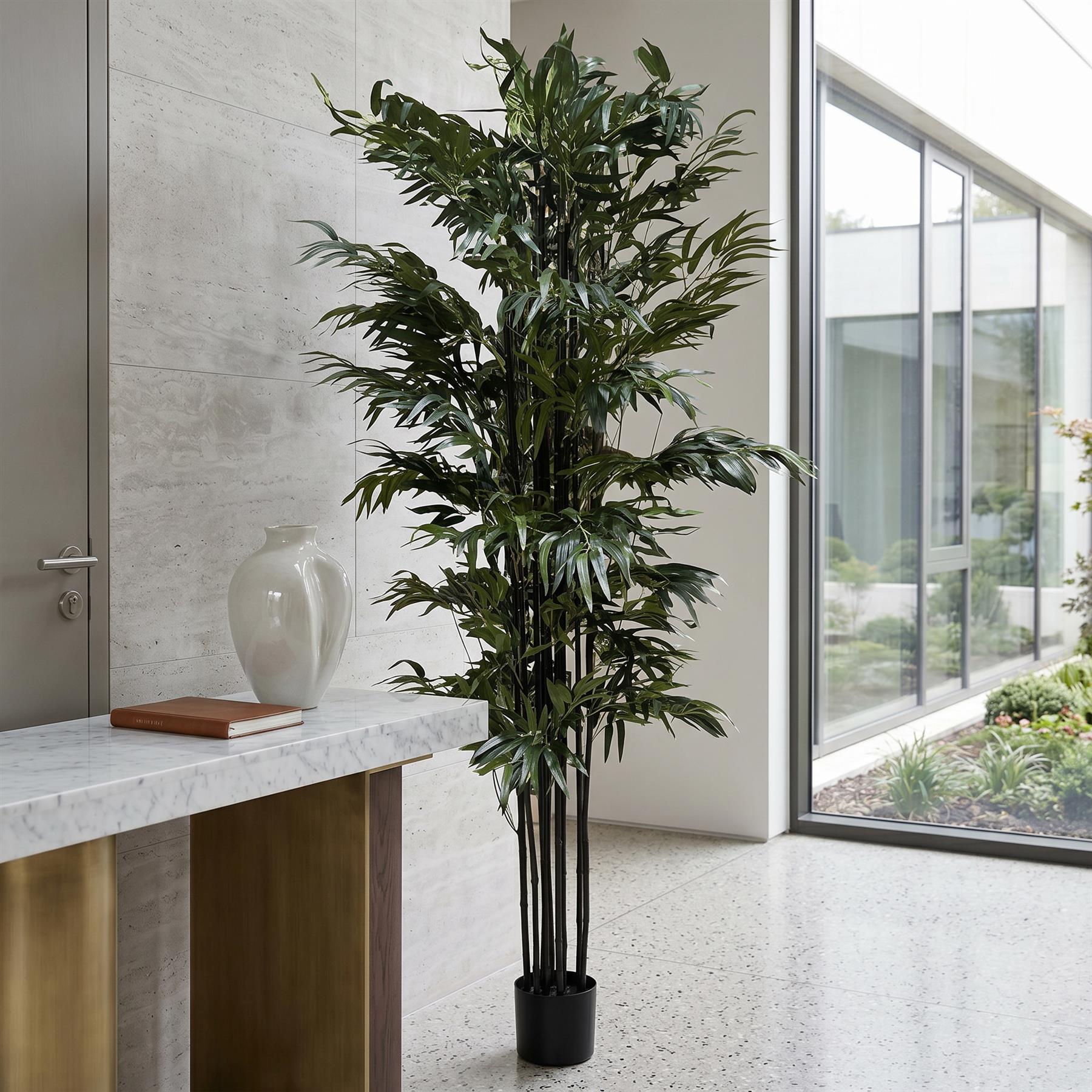 200cm Artificial Fire Retardant Natural Bamboo Tree – image 2