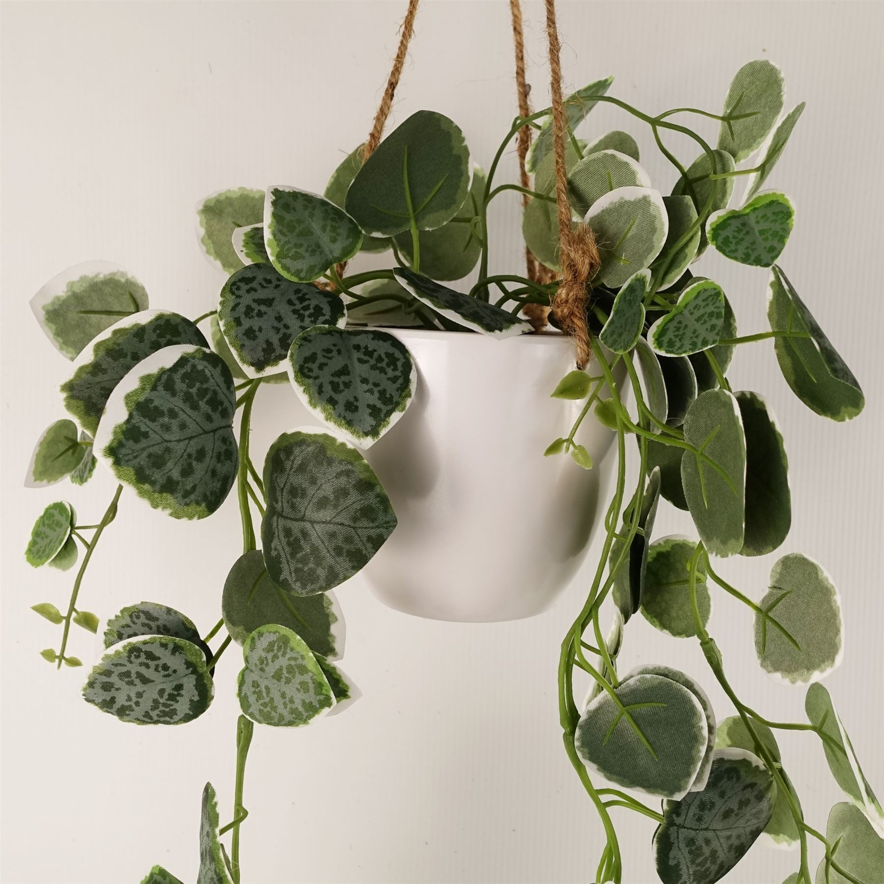 90cm Artificial Potted Hanging Trailing Green Plant String of Hearts – image 3
