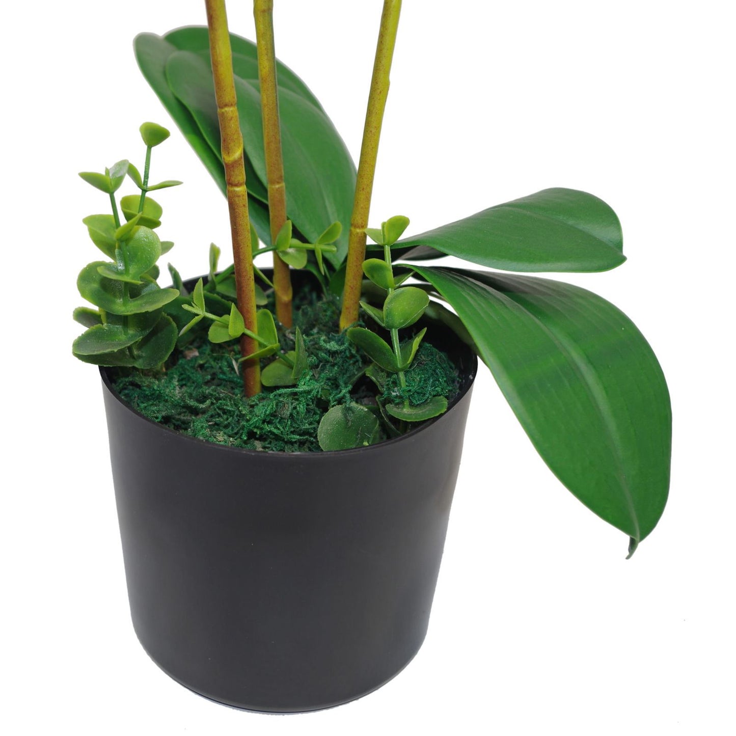 60cm Artificial Luxury Orchid -Triple Stem Pink Realistic Plant – image 2