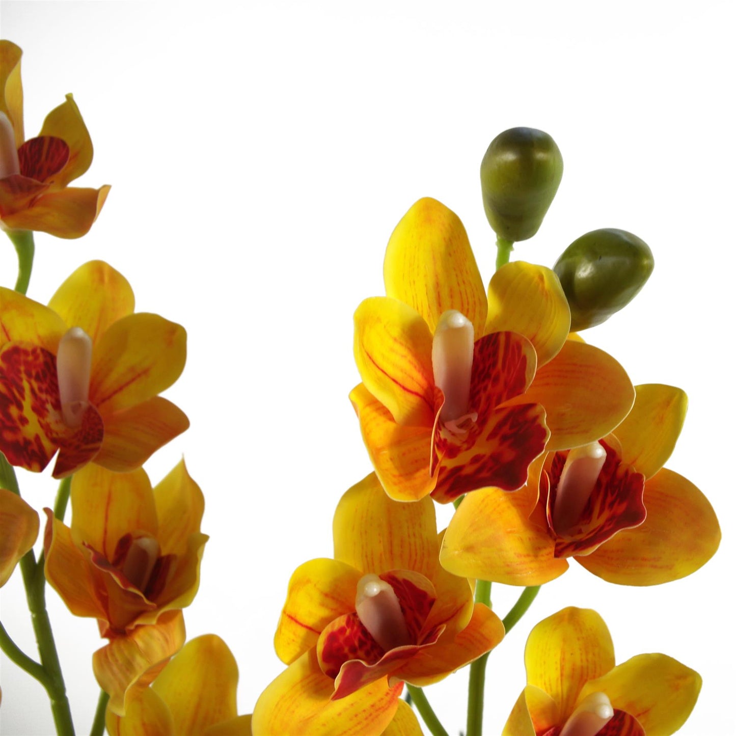 90cm Artificial Cymbidium Orchid Plant Extra Large Yellow Flowers – image 5