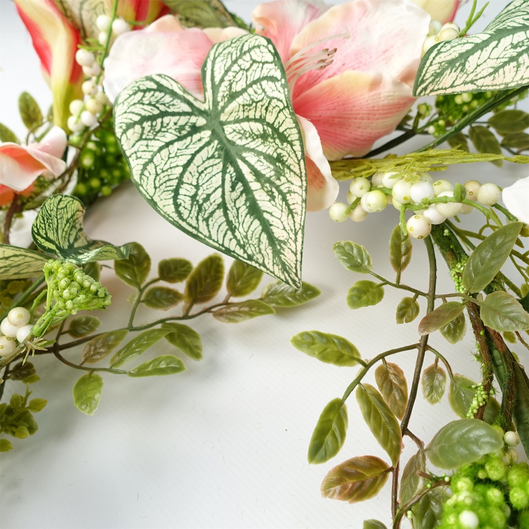 180cm Artificial Hanging Trailing Pink Lily Plant Garland – image 4