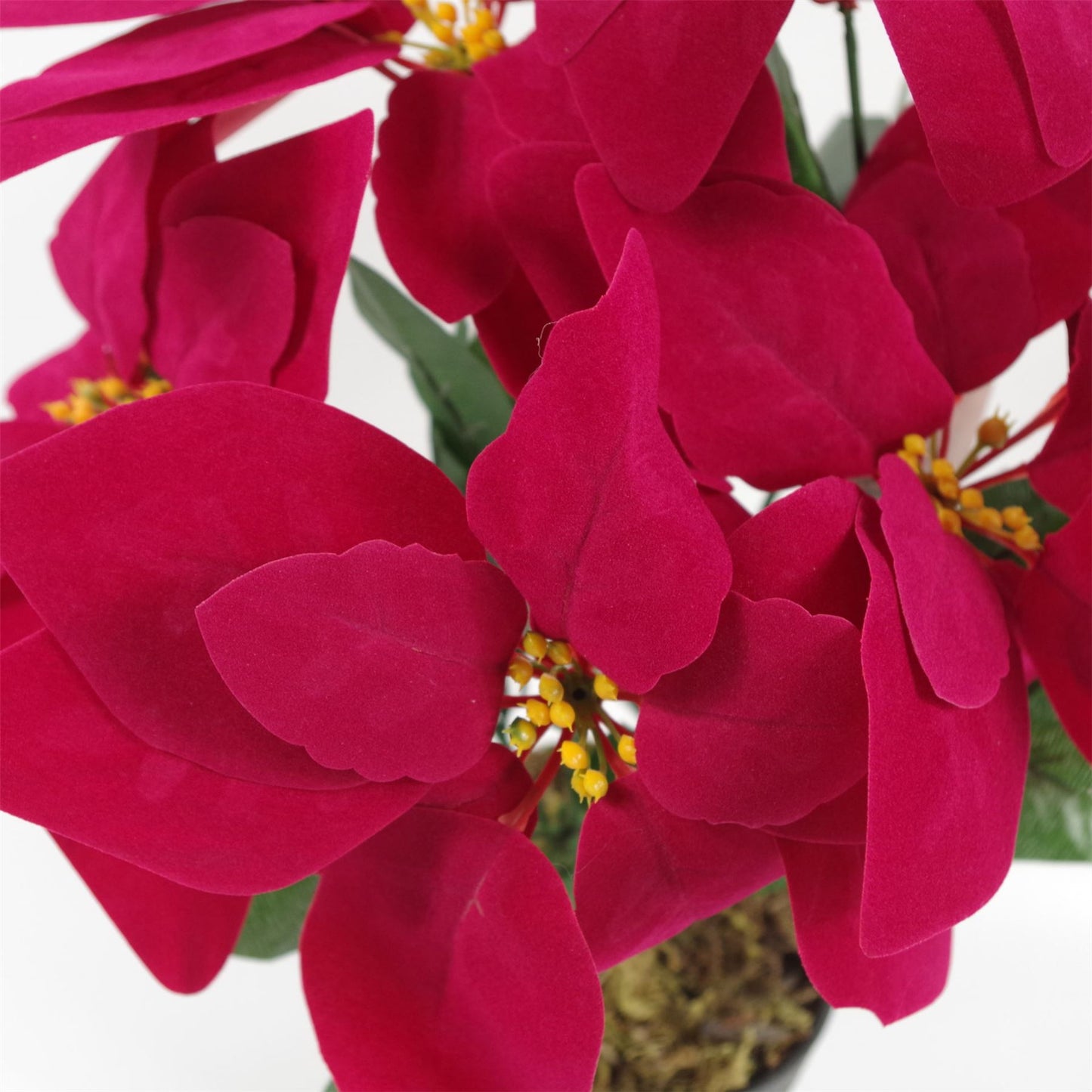 Artificial Christmas Xmas Red Poinsettia 40cm Potted Houseplant – image 3