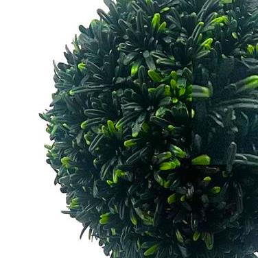 90cm Podocarpus Double Ball Topiary Tree Artificial – image 2