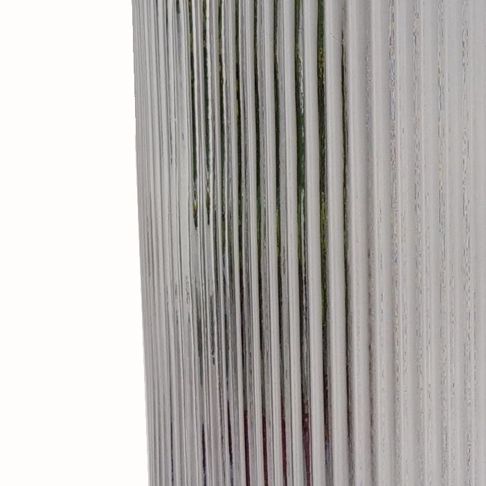 31cm Clear Ridged Glass Vase – image 4