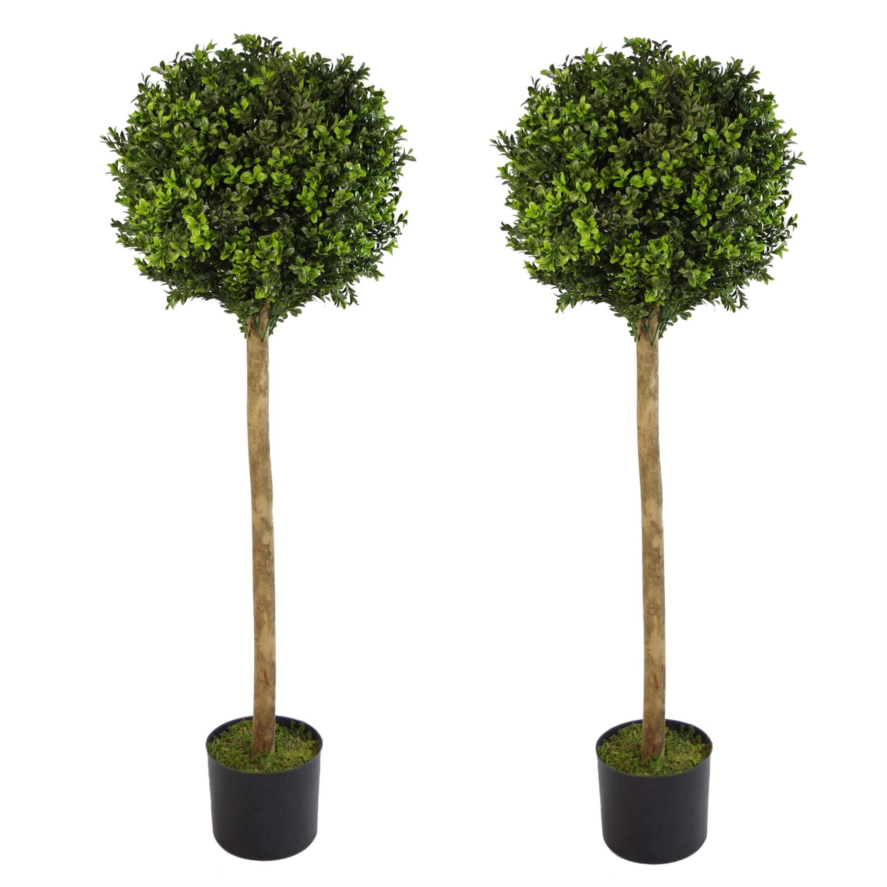 120cm Pair of Pair of 4ft Artificial Boxwood Buxus Ball Topiary Tree