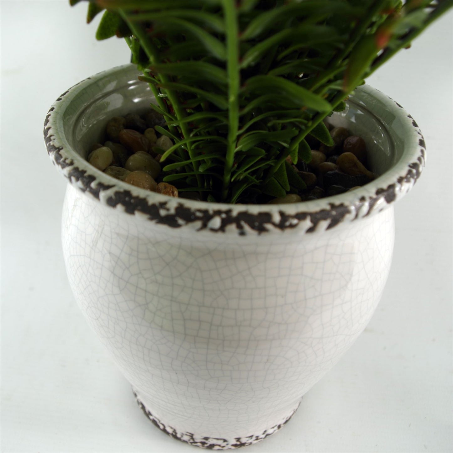 40cm Artificial Fern Bush in Decorative Planter – image 7