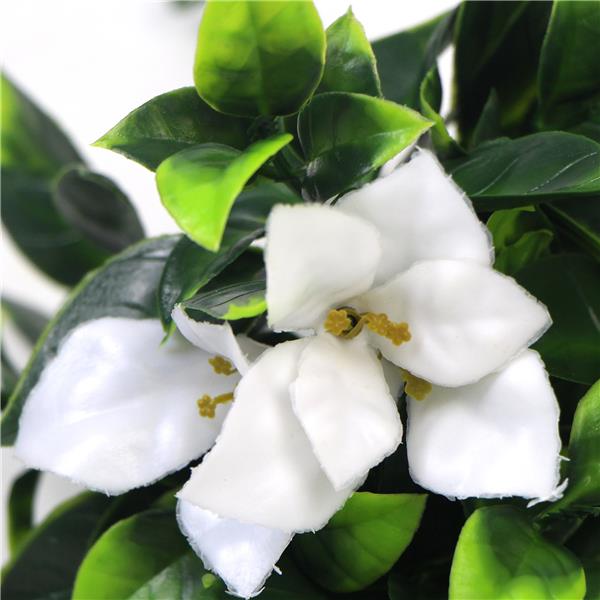 30cm UV Resistant White Flower Bush Artificial – image 3
