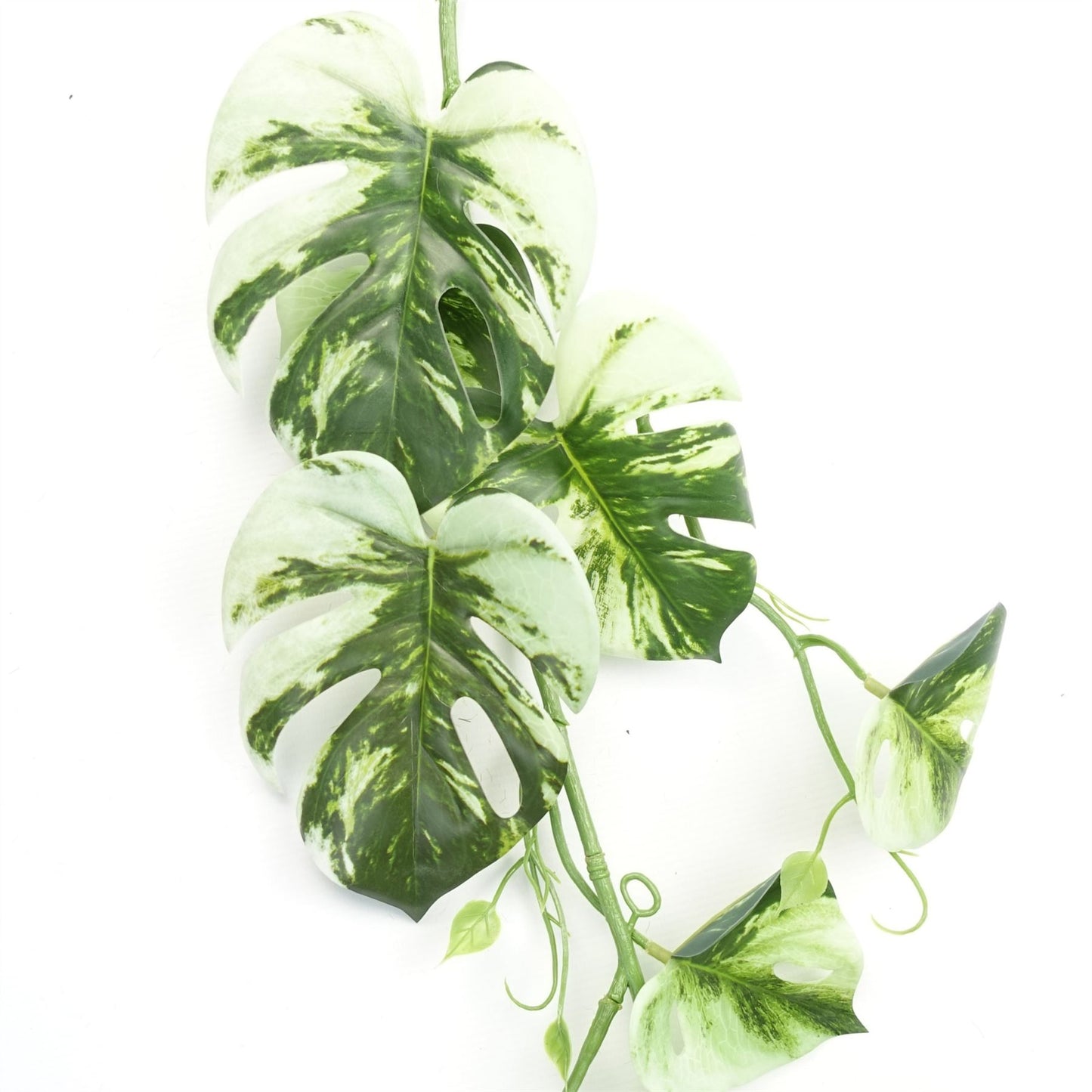 180cm Artificial Hanging Trailing Variegated Monstera Plant – image 2
