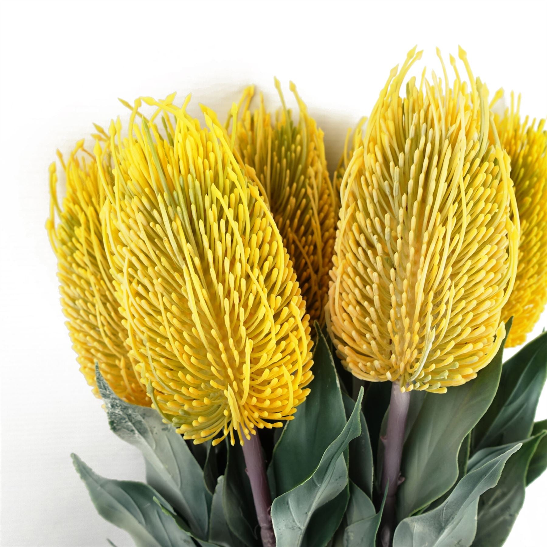 75cm Banksia Menziesii Yellow Flower Stem Artificial – image 3