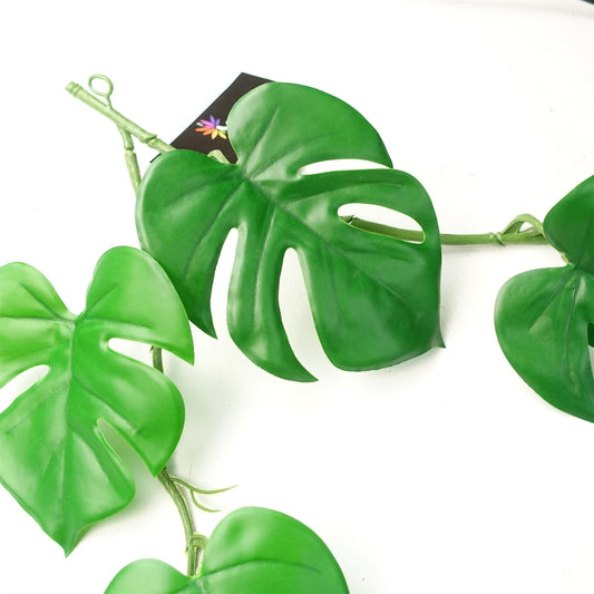 180cm Artificial Hanging Trailing Monstera Plant – image 2